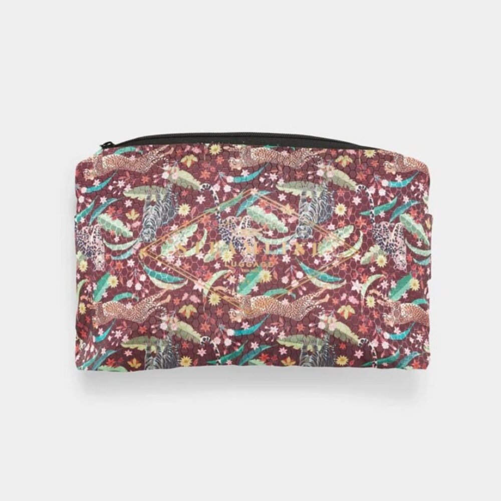 Cheetah Print Ripstop Protective Luggage Cover in Spinner Size